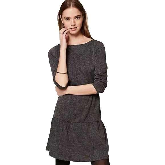 Petites Solid Sweater Dresses