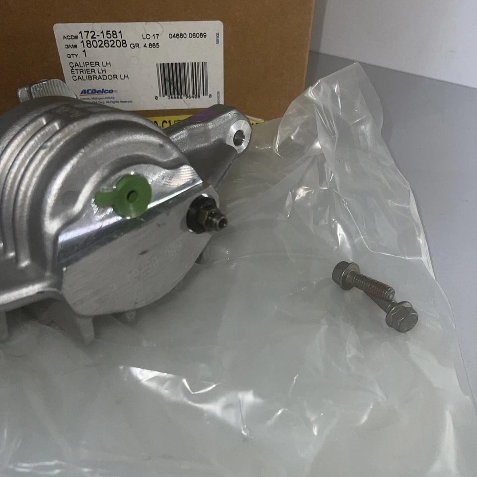 Genuine GM 1997-2005 Chevrolet Oldsmobile Pontiac Front Brake Caliper 18026208 - Image 3 of 4