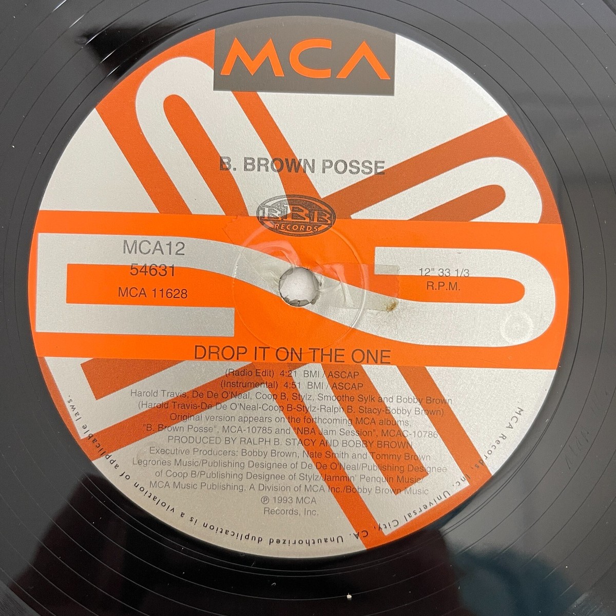B. Brown Posse ‎– Drop It On The One Vinyl, LP 1993 MCA Records