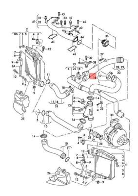 VW PHAETON 3D1 3D3 3D4 3D6 3D7 3D9 PRESSURE HOSE LEFT 3D0145834AM NO DUTIES