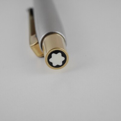 Montblanc Slim line S-Line Stainless Steel GT Ballpoint Pen FREE