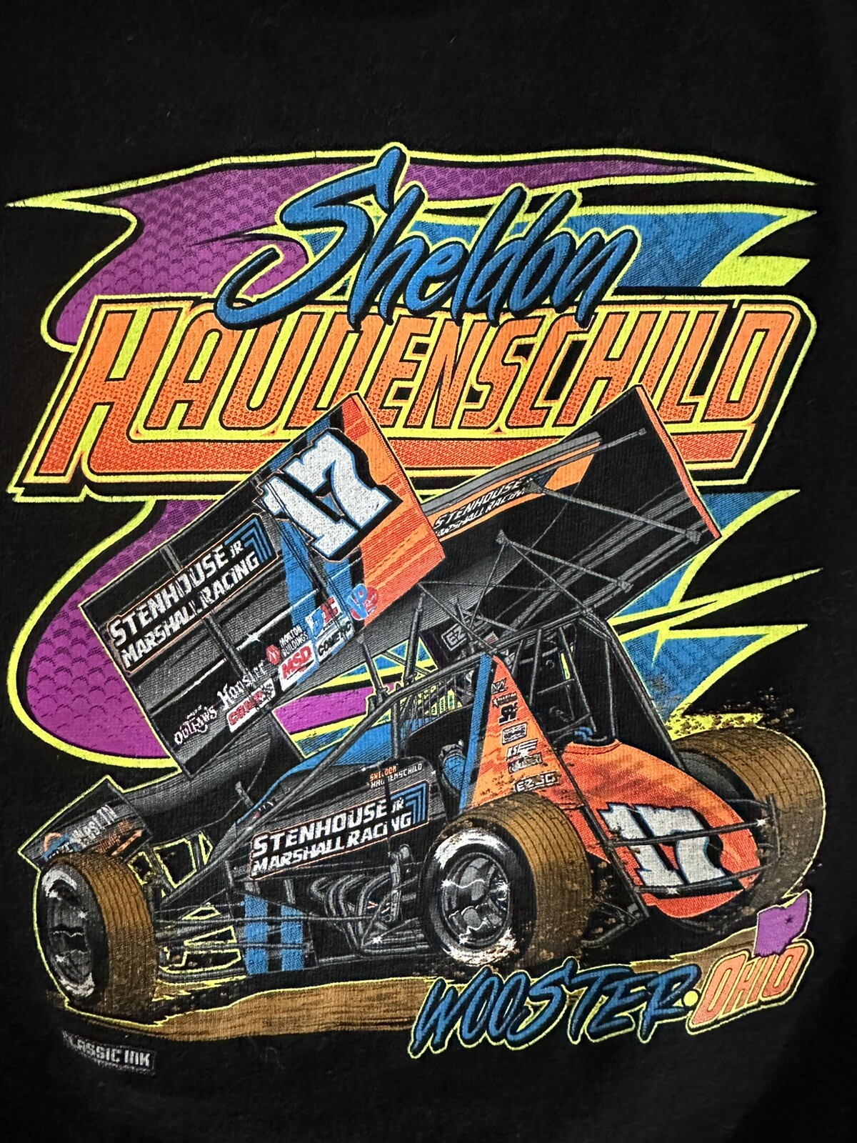 Sheldon Haudenschild NOS Sprint Car Gildan Tee Shirt Size 3 (Kids/Child
