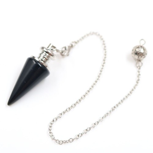 Natural Crystal Quartz Gemstone Point Dowsing Pendulum Scrying Dowser Healing - Picture 8 of 15