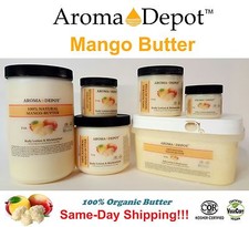Mango Butter Raw Pure 100 Raw Natural Unrefined Body Butter JAR