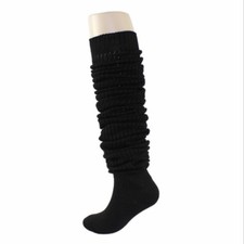 Lolita Bubble Lockere Beinwärmer Slouch Socken Japanische Schule Schwarz Weiß