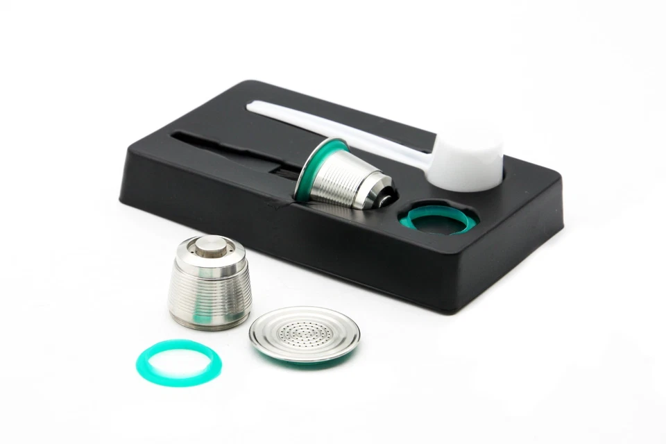 Cápsula de café de metal de acero inoxidable cápsula recargable reutilizable Nespresso CY Foto 3 de 4