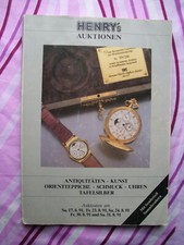 Henry&acute;s Auktionen Kunst Silber Uhren Schmuck Antiquit&auml;ten 1991
