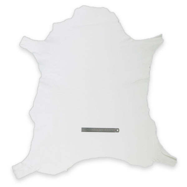 Peau entière de basane blanche BAF10, cuir véritable de tradition française pour maroquinerie