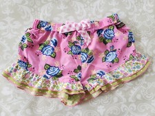 Matilda Jane 6 Brilliant Dream Clear Visionary Pink Blue Floral Ruffle Shorts