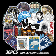 Star Trek Themes Assorted Skateboard Stickers Lot Of 36 Pieces