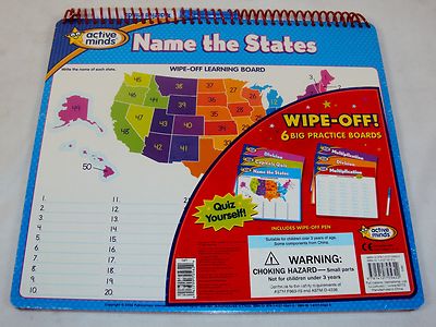 Wipe-Off Education Practice Boards ~ Basic Math & Social Studies ~ Active Minds