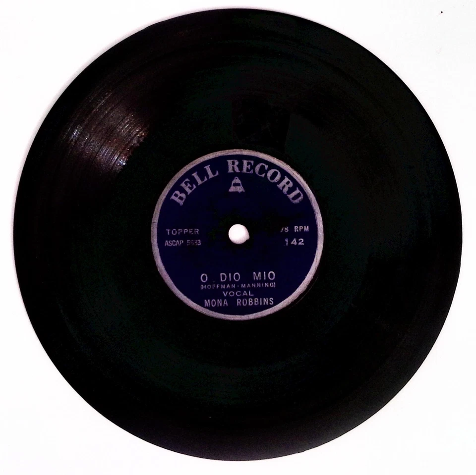 MONA ROBBINS O DIO MIO/VAL WEST TALL OAK TREE BELL RECORDS VINYL 45 75-106 Foto 3 de 3