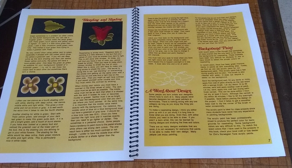 Rogland intermedio Vi Thode 1979 rosa ~ TÉCNICAS DE PINTURA DECORATIVAS Foto 4 de 4