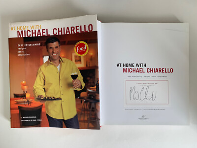 At Home With Michael Chiarello SIGNED by Michael Chiarello Hardcover 2005 Book