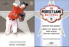 HUNTER TEPLANSZKY 2020 LEAF PERFECT GAME NATIONAL SHOWCASE ROOKIE CARD #146