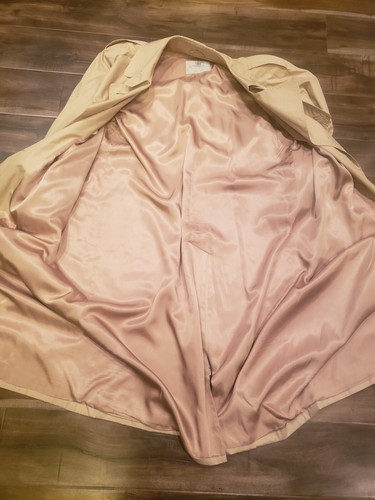 Gabardina clásica de lluvia Aquascutum 5 de Londres de colección para hombre talla L est. Hecho en Canadá - Imagen 7 de 12