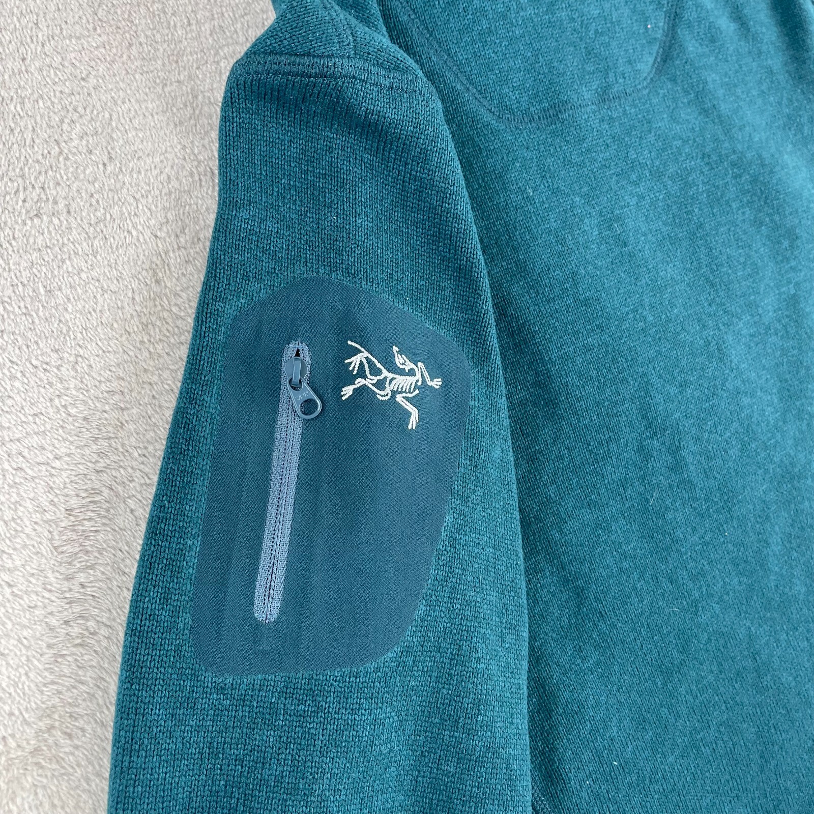 Arc'teryx Covert Giacca con Cappuccio Donna Piccola Marina Full Zip Bordo Fit Performance