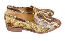 Madewell 7 The Frances Snake Print Leather Slip On Loafer Closet Staple