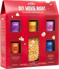DIY Movie Night Popcorn Toppings Kit, Make Your Own Popcorn, Five Delicious Pop