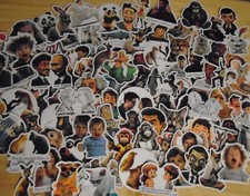 100 pcs Diffrent Funny Stickers Political Cute Cats Jokes New