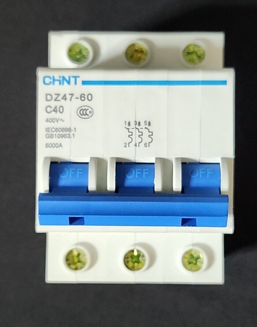 Chint DZ47-60 C40 Mini Circuit Breaker 40A | eBay