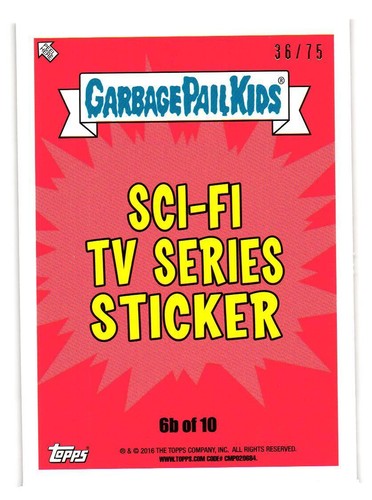 2016 GARBAGE PAIL KIDS SERIES 2 PRIME SLIME TRASHY TV PICK YOUR CARD BLOODY RED - Picture 297 of 323