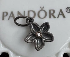 Authentic Pandora He Loves Me Diamond Flower Pendant VERY RARE