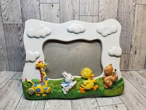 F1 Vintage Collectible Suzy's Zoo Baby Frame Running Animals, 4 X 6 Photo 