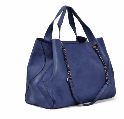 BORSA DONNA ELEGANTE CAPIENTE SACCO HOBO CATENA SPALLA MANO TRACOLLA PELLE - Foto 7 di 34