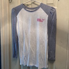 VINEYARD VINES GIRLS LIGHTWEIGHT LS COTTON TOP SZ LG 14 
