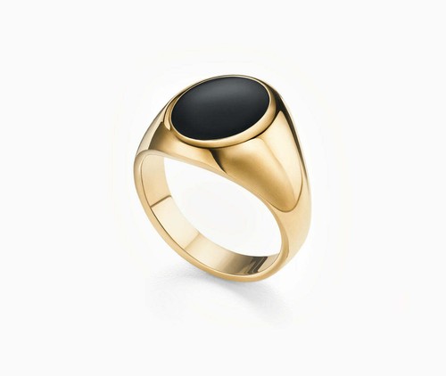 Tiffany \u0026 Co. Yellow Gold Onyx Men's 