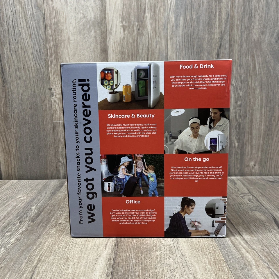 Uber Appliance Personal 4 Liter Portable Mini Fridge - Blue - Image 3 of 4