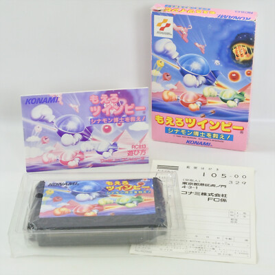 Konami Twinbee Save Dr. Cinnamon RC813 Nintendo Famicom Cassette