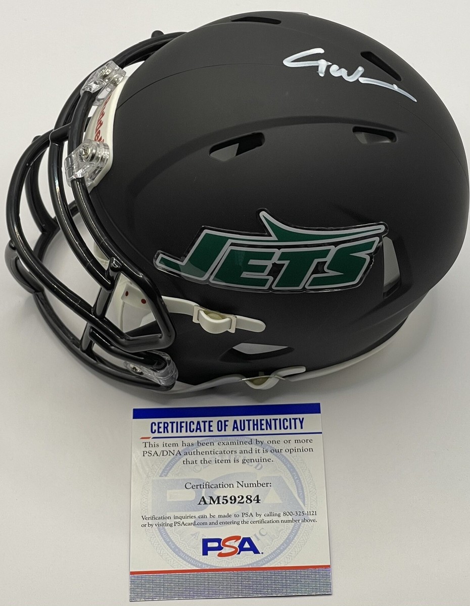 Garrett Wilson Signed Autographed Custom New York Jets Mini Helmet