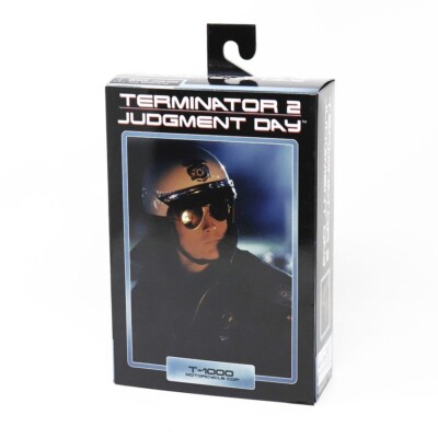 Terminator Actionfigur Ultimate T-1000 Motorcycle Cop 7'' 18cm NECA Action Figur.