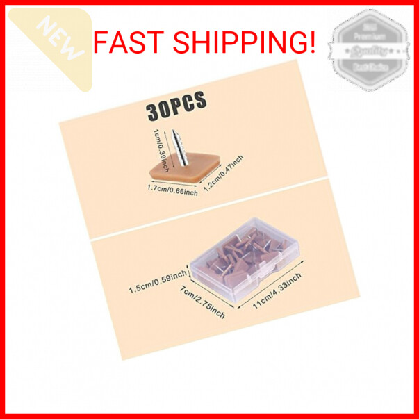 LUTER 30pcs Nail-on Drawer Slides, Plastic Tack-in Drawer Glides Furniture Slide