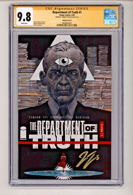 Department of Truth #1 Declan Shalvey Variant CGC 9.8 - Signed James Tynion