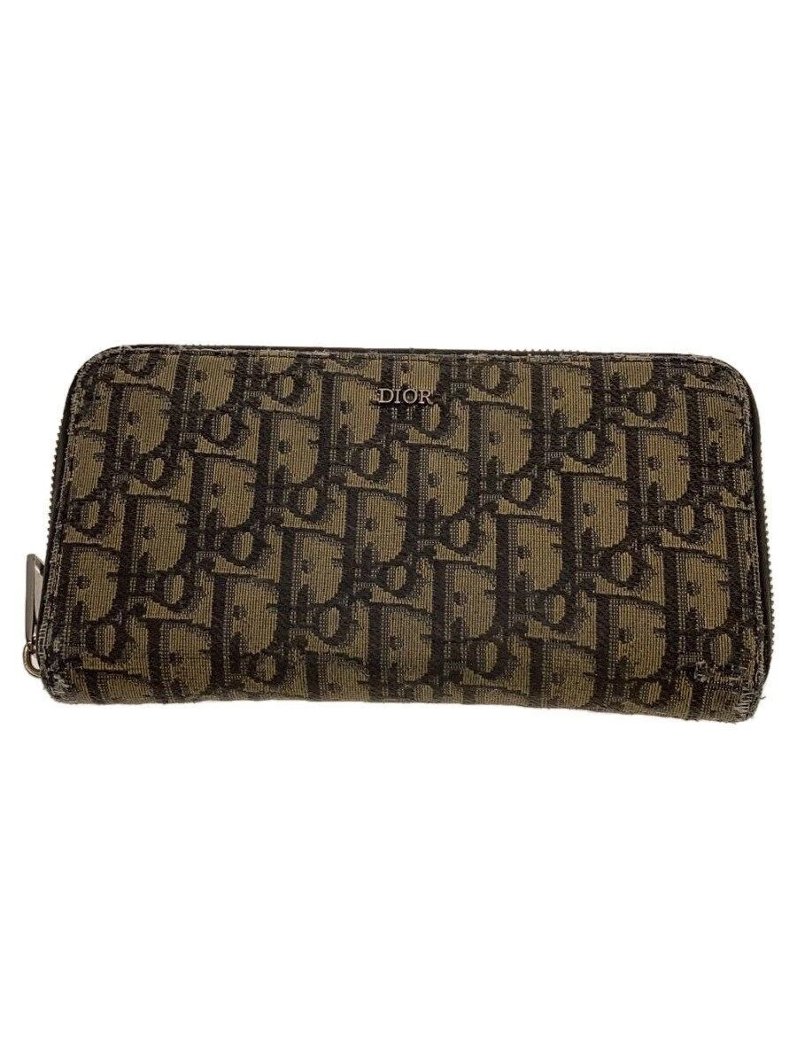 Portefeuille long homme Christian Dior toile multicolore monogramme 10 BO 1210 occasion