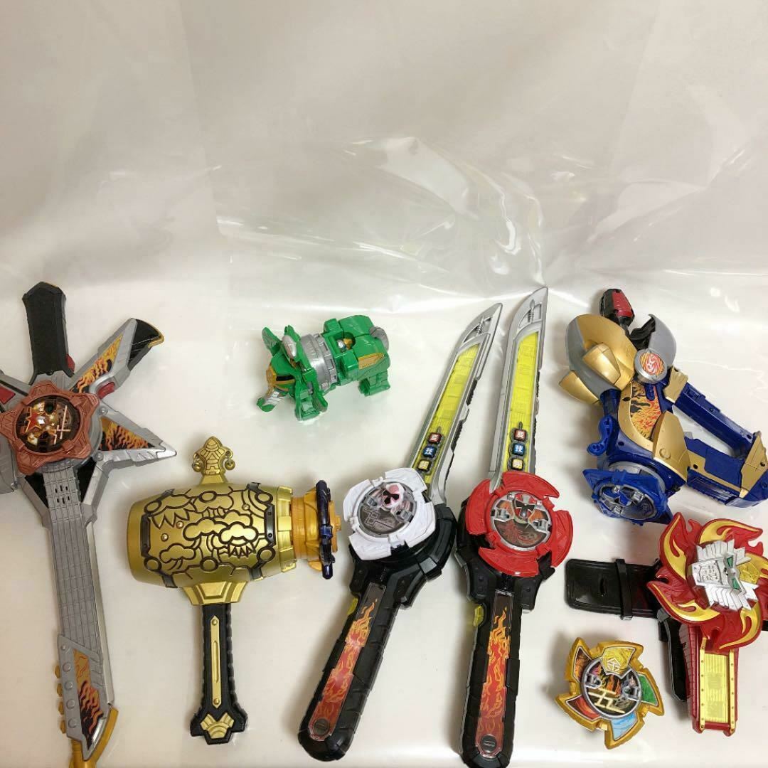 Power Rangers Ninja Steel Ninninger DX Set Sword Gun Star Buger BANDAI 12p  set