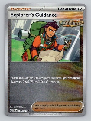 Reverse Holo Explorer's Guidance 107/131 Uncommon Prismatic Evolutions Pokemon