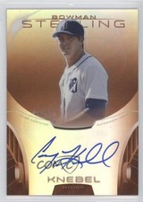 2013 Bowman Sterling Prospect Orange Refractor 73/75 Corey Knebel Auto 0t3