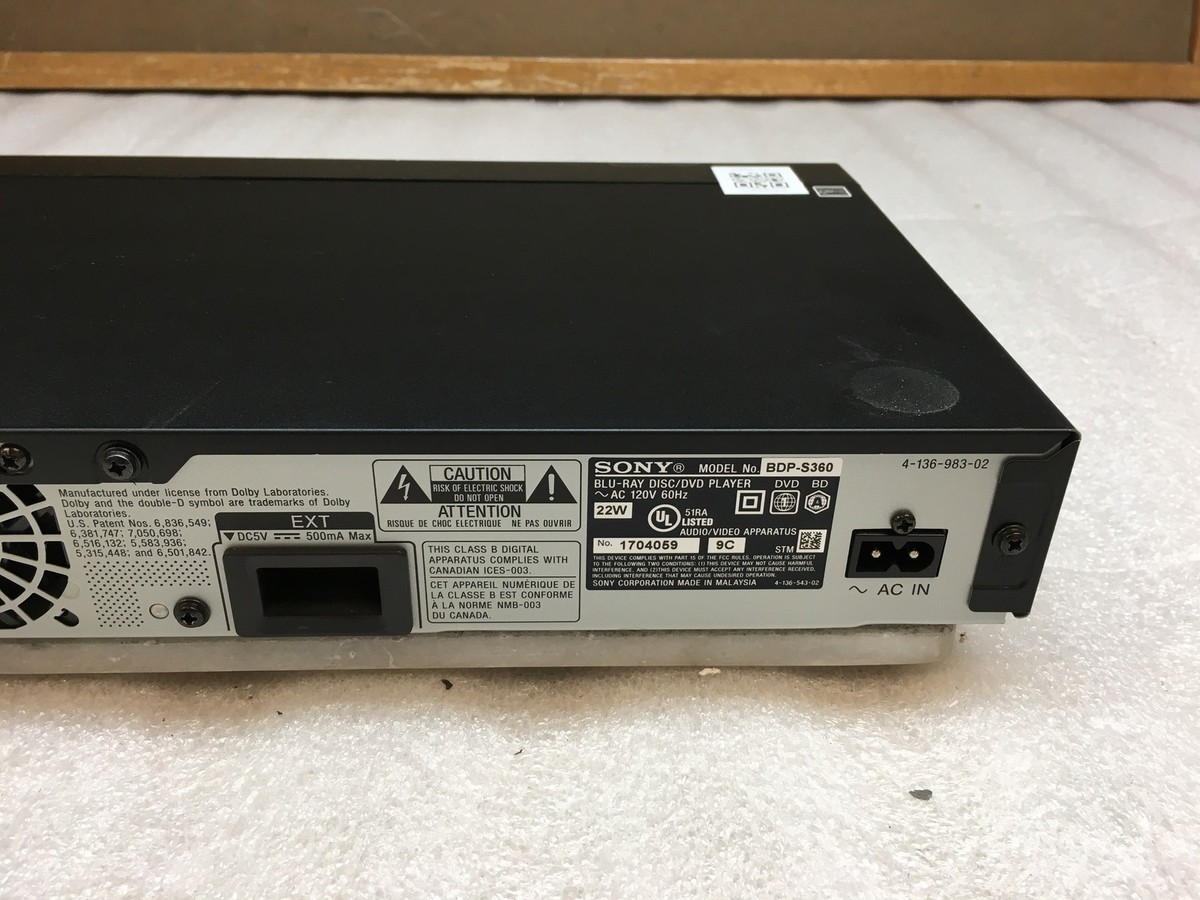 Sony BDP-S360 Blu-Ray Player for sale online | eBay