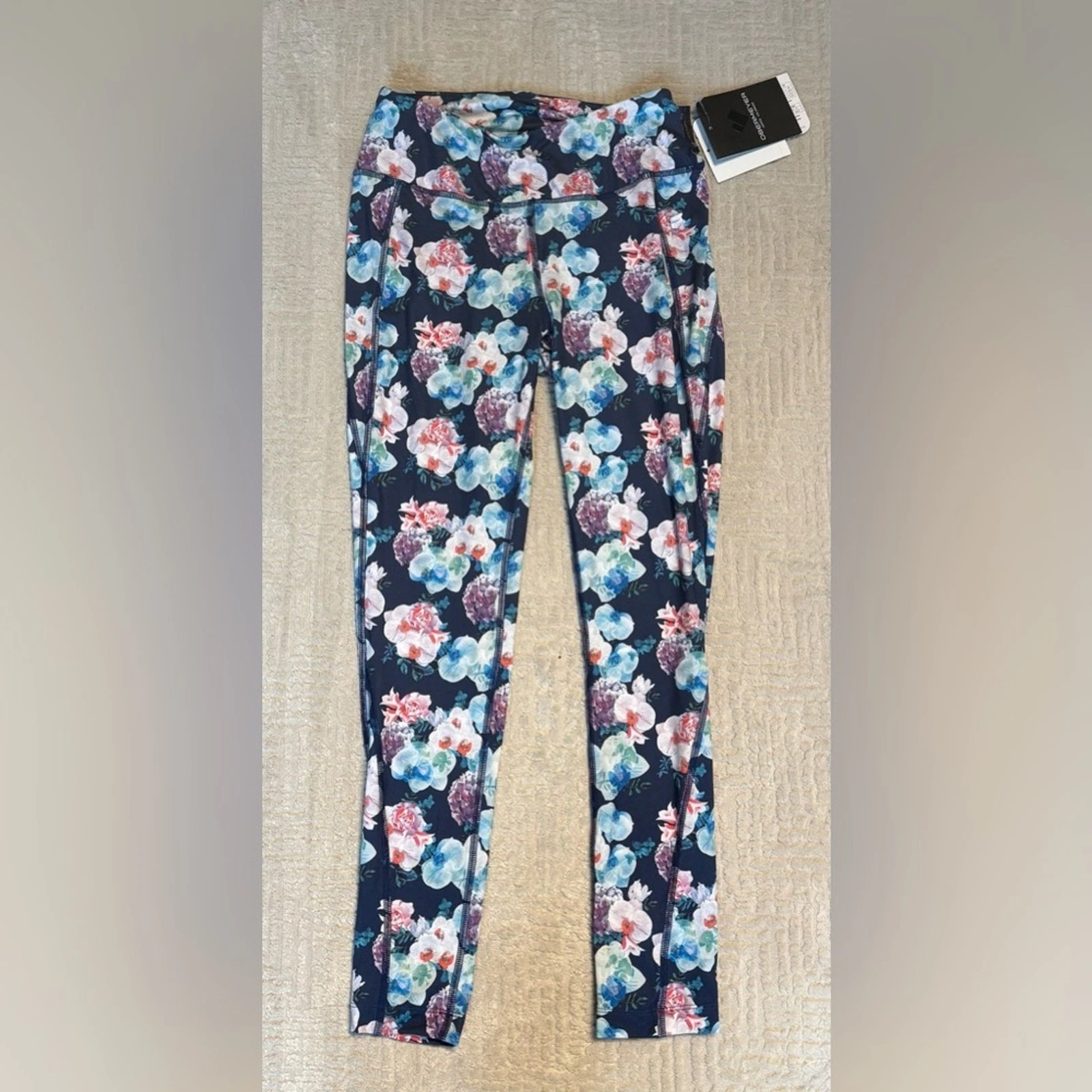 NWT Obermeyer Baselayer pants Discover Tight Floral Print Women's Leggings Small