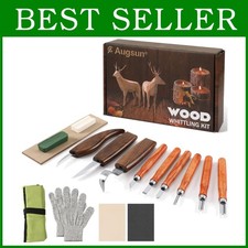 Beginner-Friendly Wood Carving Set with Storage Bag