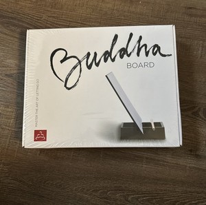 NEW The Original BUDDHA BOARD Art Set Water Painting Bamboo Brush Stand Let Go