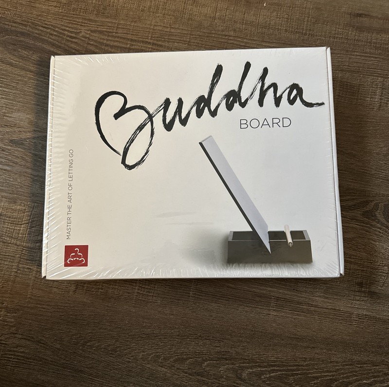 NEW The Original BUDDHA BOARD Art Set Water Painting Bamboo Brush Stand Let Go