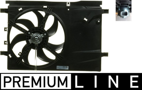 LüFter MotorküHlung Premium Line Mahle CFF 182 000P FüR Peugeot Fiat 335Mm 75W-image