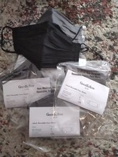10 pcs Goodfellow Co Men's Fabric Face Masks Black Gray Size L / XL Brand New
