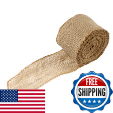 Bamboomn Jubileeyarn Burlap Jute Craft Ribbon - 3 X 10 Yards - Natural - 10