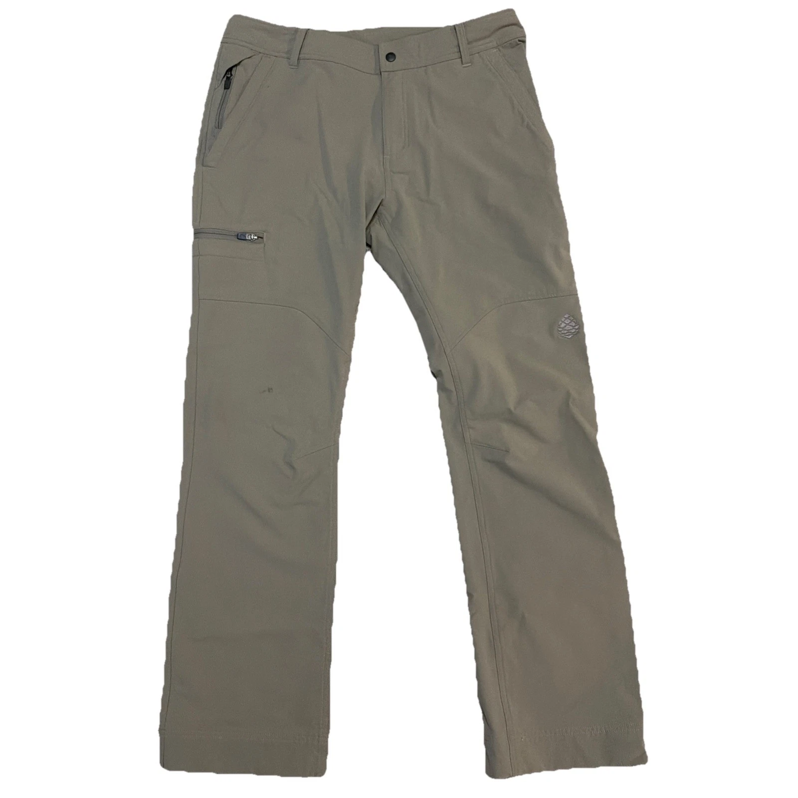 Stio Men’s 34x32 Khaki Colored Outdoor Hiking Soft Shell Pants